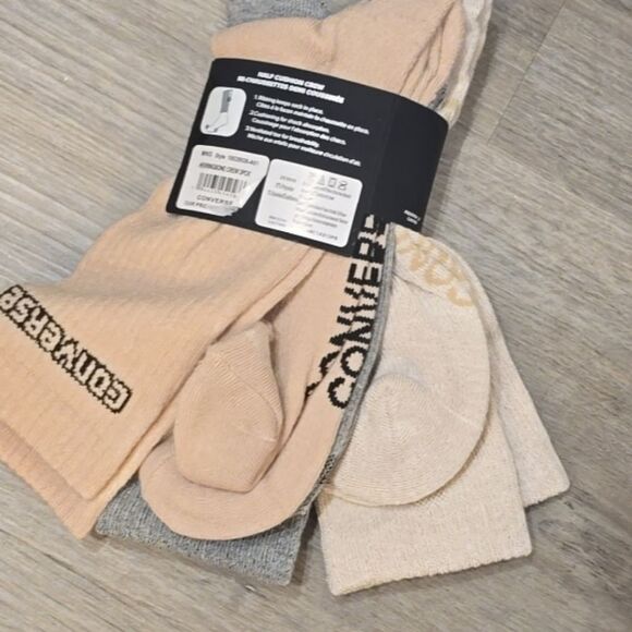 Converse 3-PK Everyday All-Star Half Cushion Crew Sock - Picture 5 of 6